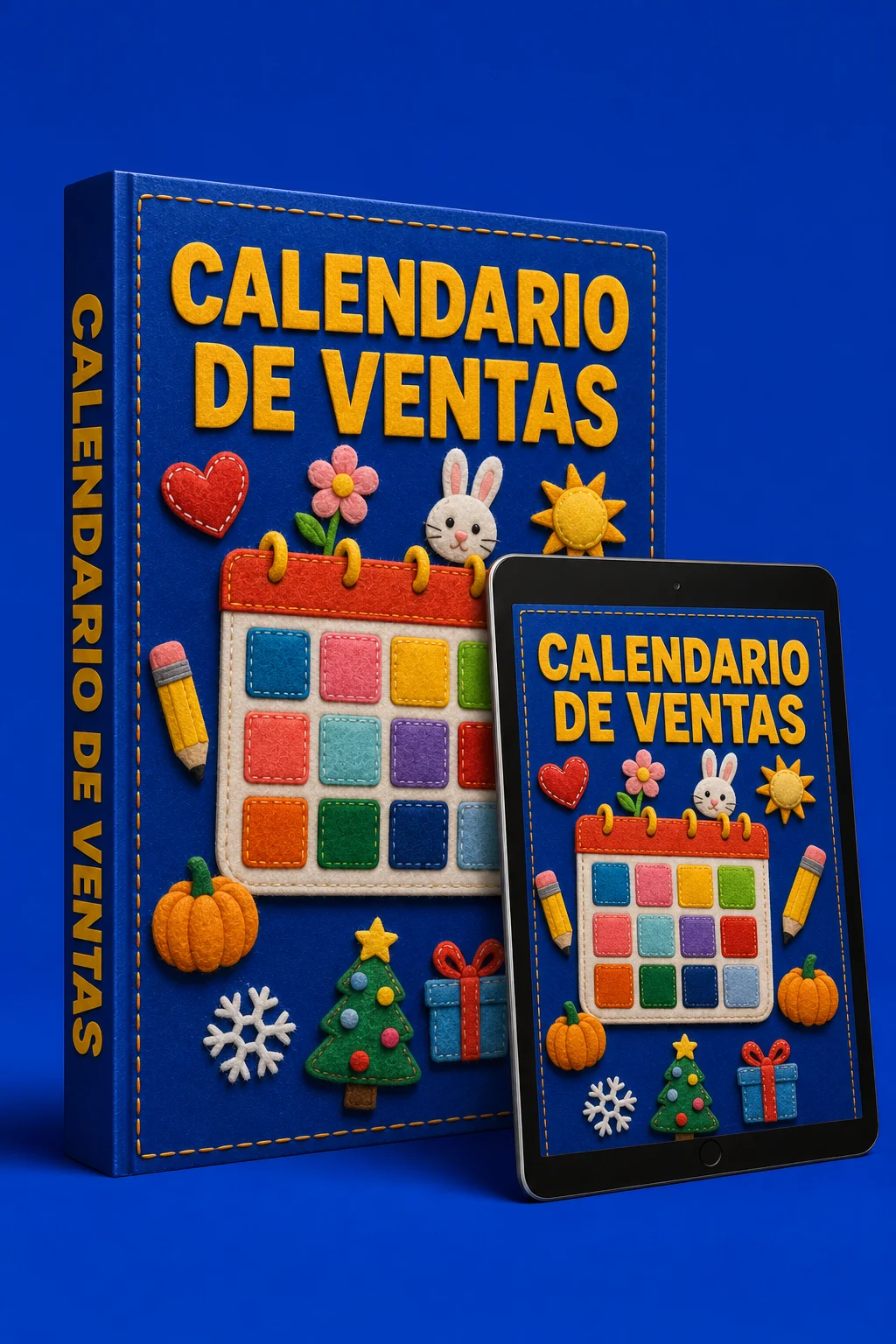 Mockup digital del bono Calendario de Ventas 12 Meses